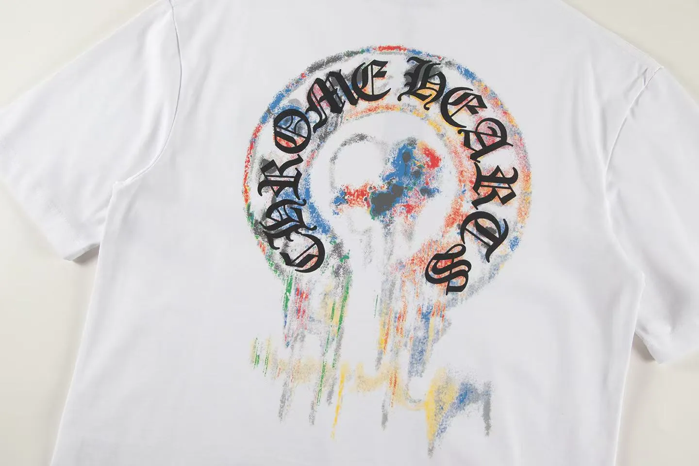 🅿️160 Style: 2025 new Croix Heart short-sleeved T-shirt Material: High version 300g double yarn combed cotton Size: S～XL Color: White Style number: Z011